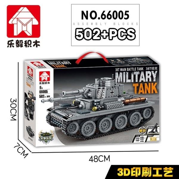  Mô hình lắp ghép xe tăng 38T Military tank 38T 502 mảnh LY25 LG052 
