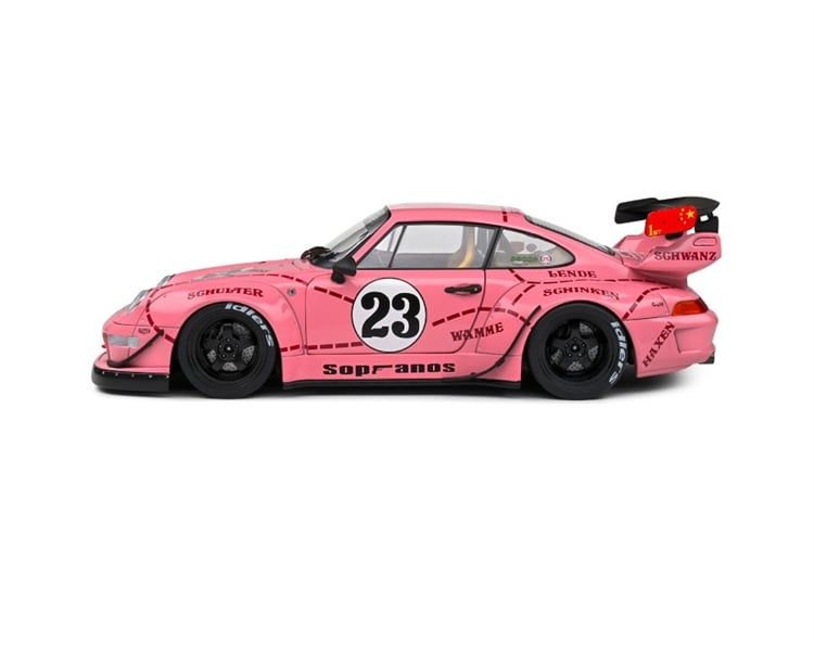  Mô hình xe ô tô Porsche RWB 911 (993) RWB Sopranos / Pink Pig #23 tỉ lệ 1:18 Solido model 1808503 