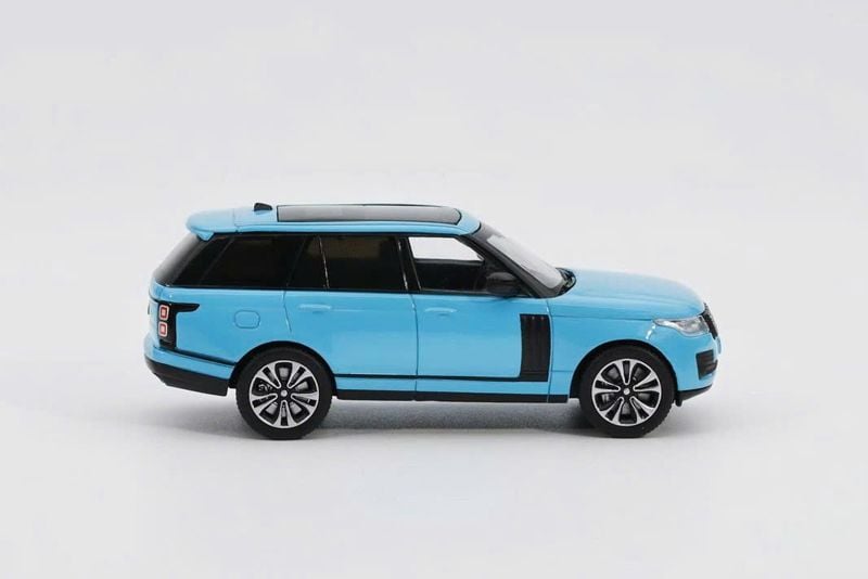  Mô hình xe Land Rover Range rover blue tỉ lệ 1:64 GCD x Enchery GE-001-1 