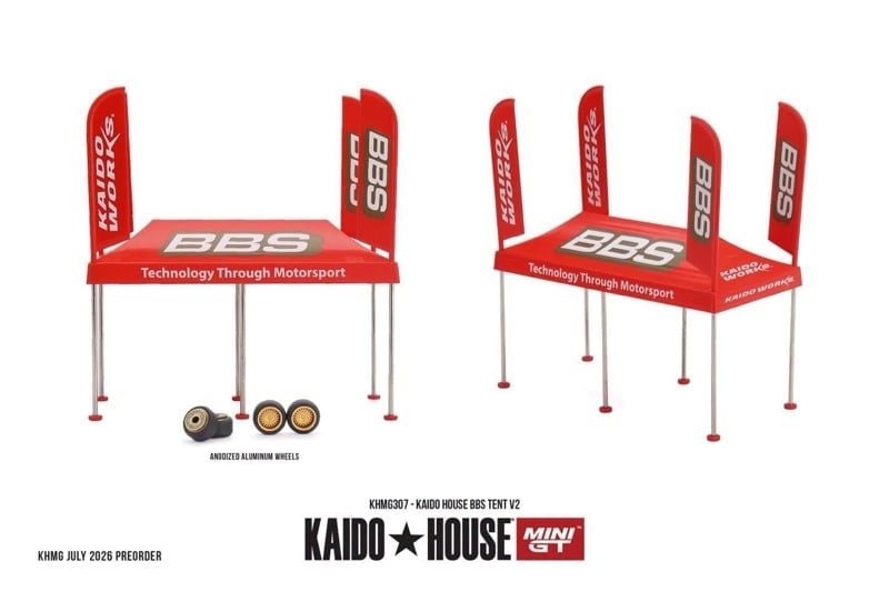  Phụ kiện dù Kaido House® BBS Tent V2 tỉ lệ 1:64 Kaido House KHMG307 