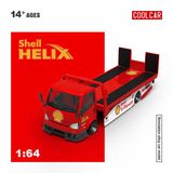  Mô hình xe H300 Flatbed Transport Trailer – Shell-Branded tỉ lệ 1:64 Coolcar 