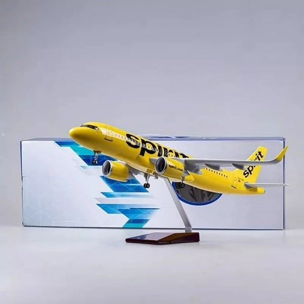  Mô hình máy bay Spirit Airbus A320 Neo có bánh xe kích thước 47cm no led MB47115 