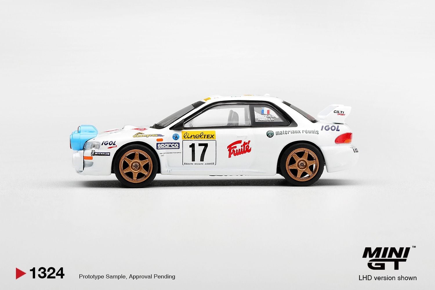  Mô hình xe Subaru Impreza WRC98 #17 1999 Rally Monte-Carlo bản card MGT01324 