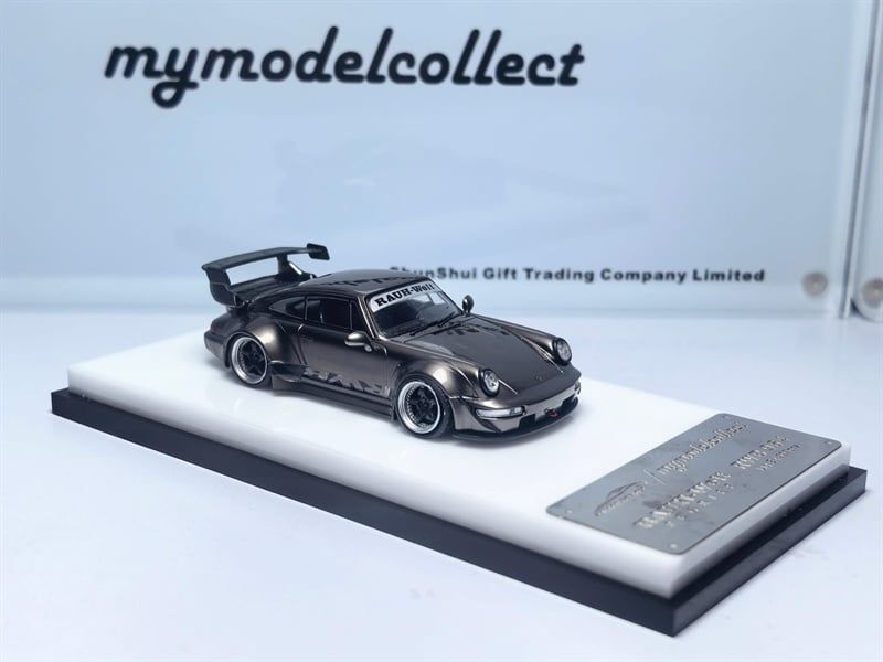  Mô hình xe Porsche RWB993 Schiefergrau Metalli (Grey) tỉ lệ 1:64 Mymodelcollect OT64744 