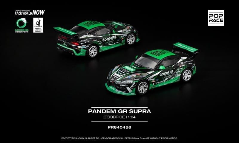  Mô hình xe Toyota GOODRIDE PANDEM GR SUPRA tỉ lệ 1:64 Poprace PR640456 