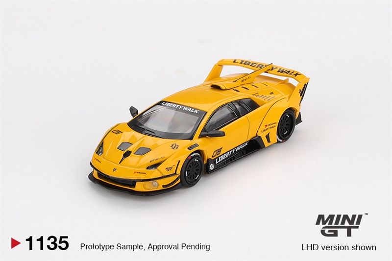  Mô hình xe Lamborghini LB-Silhouette WORKS MURCIELAGO GT Evo Yellow tỉ lệ 1:64 MiniGT MGT01135 