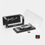  Mô hình xe Pagani Huayra Roaster BC silver green tỉ lệ 1:64 LCD model LCD64011-S 