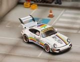  Mô hình xe Porsche RWB 964 Apple track paint tỉ lệ 1:64 Street Weapon OT64749 
