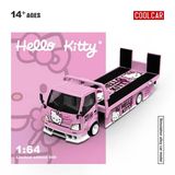 Mô hình xe H300 HELLO KITTY Flatbed Transport tỉ lệ 1:64 Cool Car CC647221 