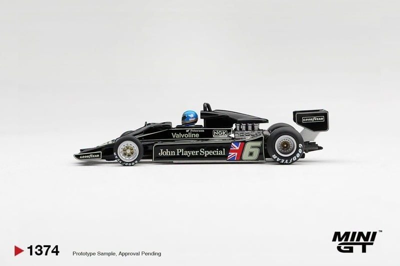  Mô hình xe Lotus 78 #6 Ronnie Peterson 1978 S. African GP Winner tỉ lệ 1:64 MiniGT bản Box MGT01374 