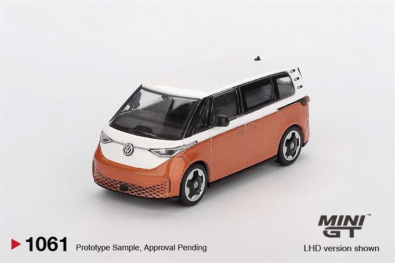  [Hàng Loose] Mô hình xe Volkswagen ID.Buzz Candy White / Energetic Orange tỉ lệ 1:64 MiniGT MGT01061 