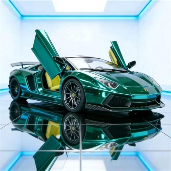  Mô hình xe Lamborghini LP720-4 Roadster Wide-Body tỉ lệ 1:64 TPC & Rhino model RM OT64394 
