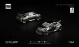  Mô hình xe Toyota PANDEM GR YARIS - DARK CHROME tỉ lệ 1:64 Pop race PRDC009 