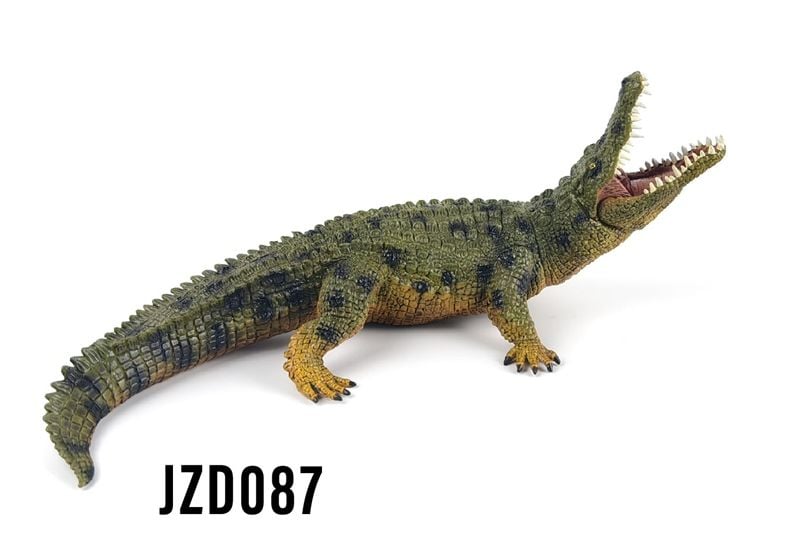  Mô hình động vật cá sấu sông Nile Crocodile green kích thước 12cm bằng nhựa JZD087 