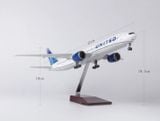  Mô hình máy bay United Boeing B777 có bánh xe kích thước 47cm no led MB47111 