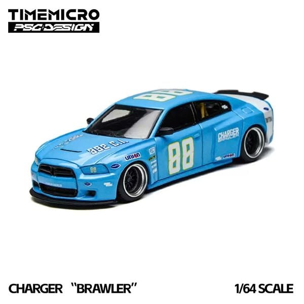  Mô hình xe Dodge Charger “Brawler” Daytona tỉ lệ 1:64 TimeMicro × PSC DESIGN TM648202 