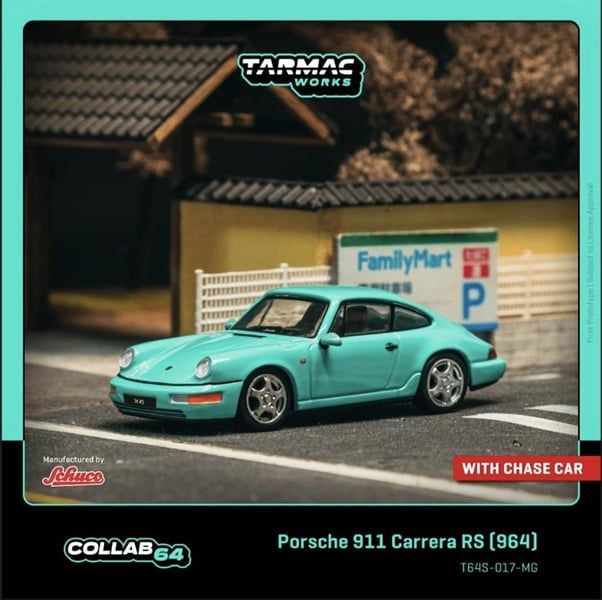  Mô hình xe ô tô Porsche 911 Carrera RS (964) tỉ lệ 1:64 Tarmac Works T64S-017-MG 