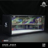  Hộp trưng bày container mô phỏng Repair shop HKS model có tầng - có đèn 38.7x16x16.5cm tỉ lệ 1:64 MoreArt MO400217 