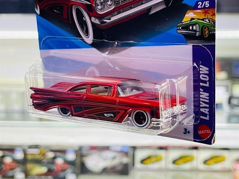  Mô hình xe tải Chevrolet Chevy Impala 59 Hotwheels kim loại có bản quyền chính hãng tỉ lệ 1:64 C4982-CV 