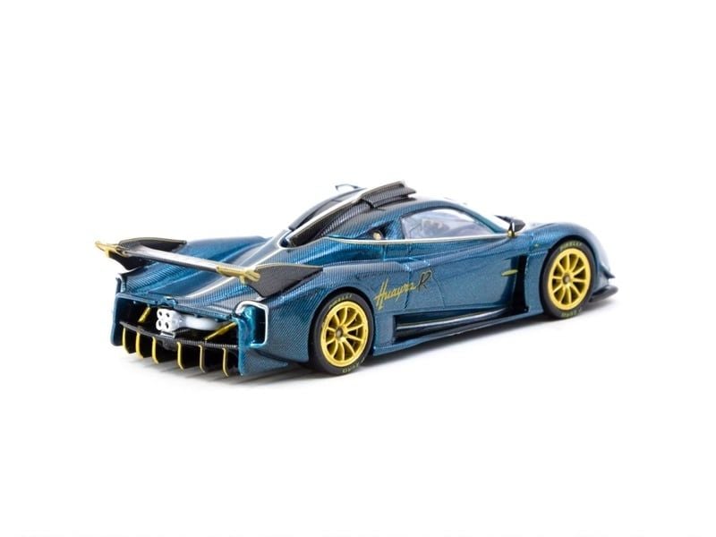  Mô hình xe Pagani Huayra R Turquoise Carbon Fiber tỉ lệ 1:64 Tarmac Works T64G-TL035-TCF 