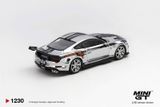  Mô hình xe Shelby GT500 Dragon Snake Concept Chrome Silver bản card tỉ lệ 1:64 MiniGT MGT01230 