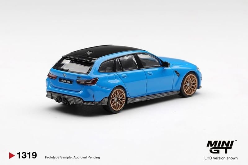  Mô hình xe BMW M3 M Performance Touring Riviera Blue tỉ lệ 1:64 MiniGT MGT01319 