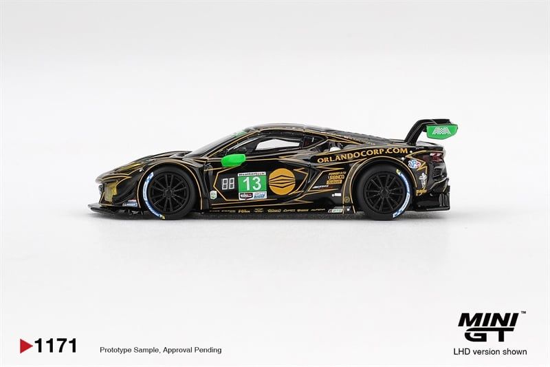  Mô hình xe Chevrolet Corvette Z06 GT3.R #13 AWA 2025 IMSA Daytona 24 Hrs tỉ lệ 1:64 MiniGT MGT01171 