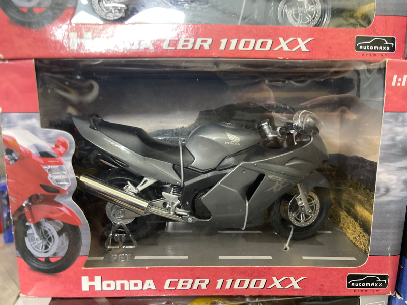  Mô hình xe mô tô Honda CBR 1100XX grey tỉ lệ 1:12 Joycity 