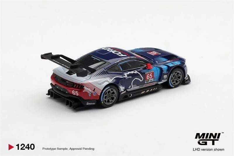  Mô hình xe Ford Mustang GT3 #65 Ford Multimatic Motorsports 2025 IMSA Daytona 24 Hrs Winner tỉ lệ 1:64 MiniGT MGT01240 