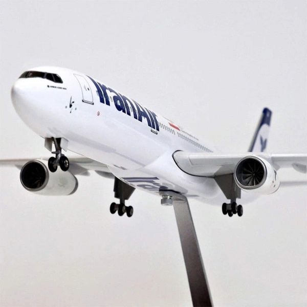  Mô hình máy bay Iran Air A330 có bánh xe kích thước 47cm no led MB47113 