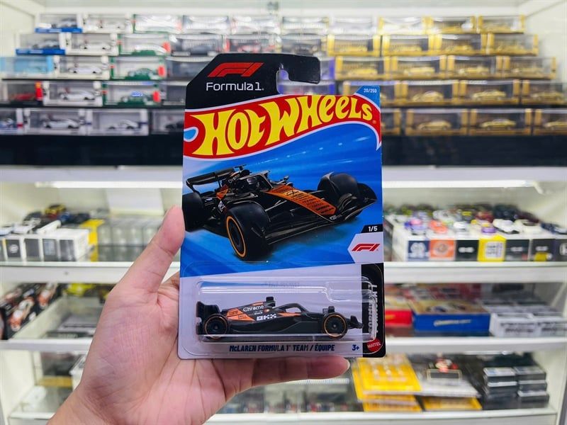  Mô hình xe F1 Formula 1th Mclaren Team/Equipe Hotwheels kim loại có bản quyền chính hãng tỉ lệ 1:64 C4982-F1 