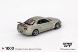 [Hàng Loose] Mô hình xe Nissan Skyline GT-R (R34) V-Spec II Nür Millenium Jade tỉ lệ 1:64 MiniGT MGT01003 