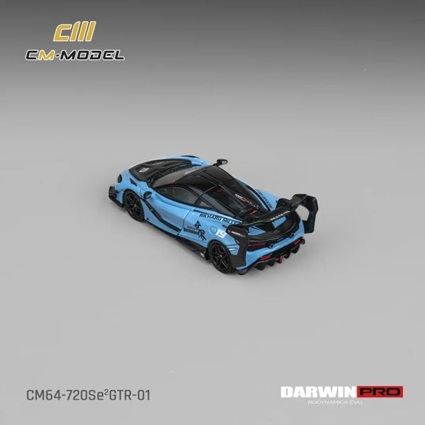  Mô hình xe Mclaren DarwinPRO 720Se²GTR-01 Blue tỉ lệ 1:64 CM model CM64-720SeGTR-01 