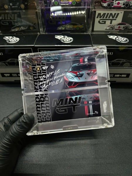  Hộp trưng bày mica mô hình Lamborghini Huracán GT RONIN LB WORKS grey tỉ lệ 1:64 PRISMBOX MN1177 