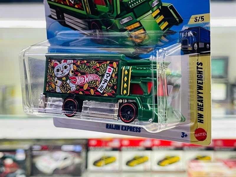  Mô hình xe tải Raijin Express Fantasy Hotwheels kim loại có bản quyền chính hãng tỉ lệ 1:64 C4982-FA 