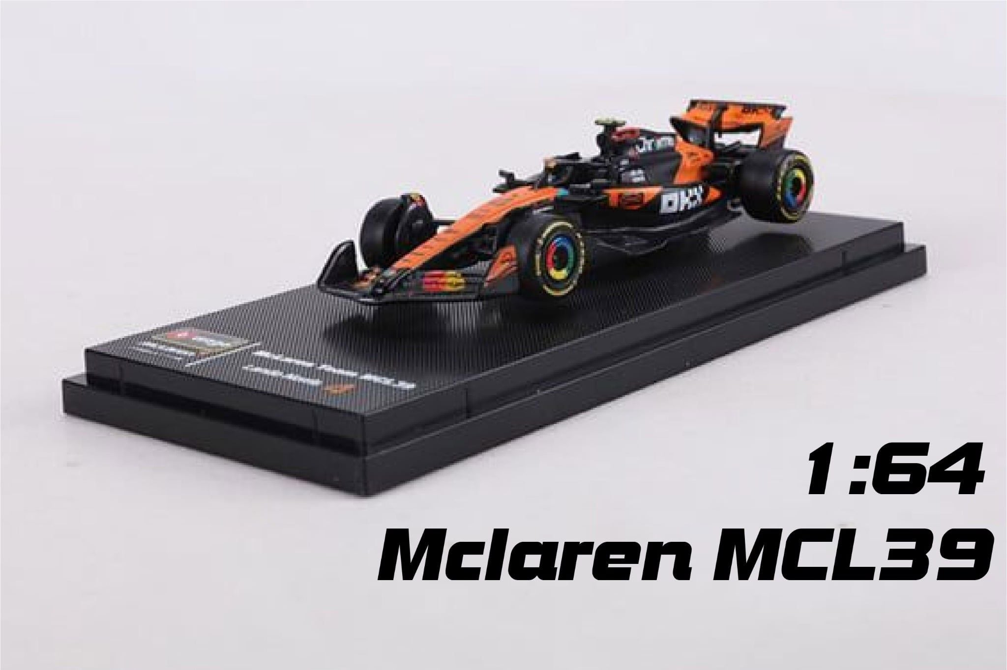  Mô hình xe đua F1 Formula 1 Mclaren MCL39 Team hộp mica tỉ lệ 1:64 Bburago OT64807 