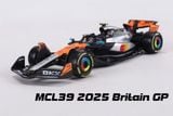  Mô hình xe đua F1 Formula 1 Mclaren MCL39 2025 Britain GP SilverStone tỉ lệ 1:43 Bburago OT43021 