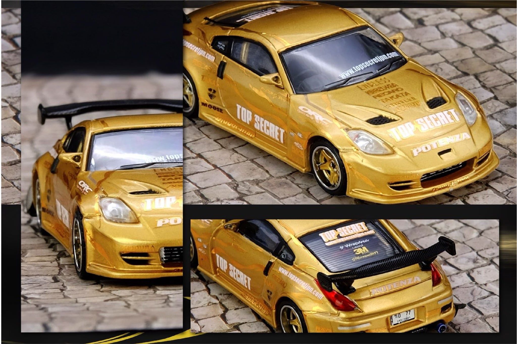  Mô hình xe Nissan 350Z Top Secret Thailan tỉ lệ 1:64 Inno64 model IN64-350ZTST-TSTOS 