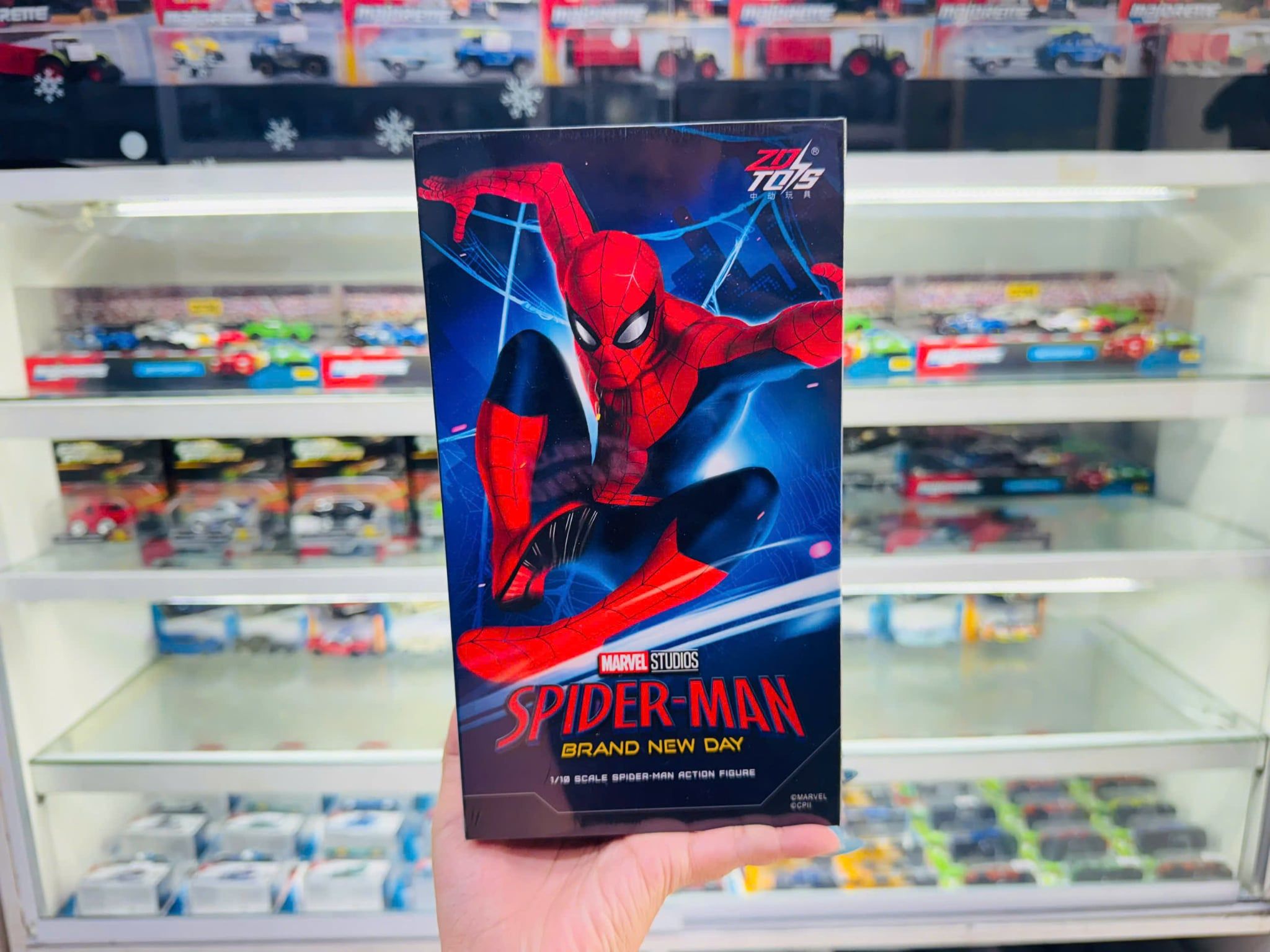 Mô hình nhân vật Marvel người nhện Spider man Brand new day 2026 tỉ lệ 1:10 18CM ZD Toys ZC65 FG272 