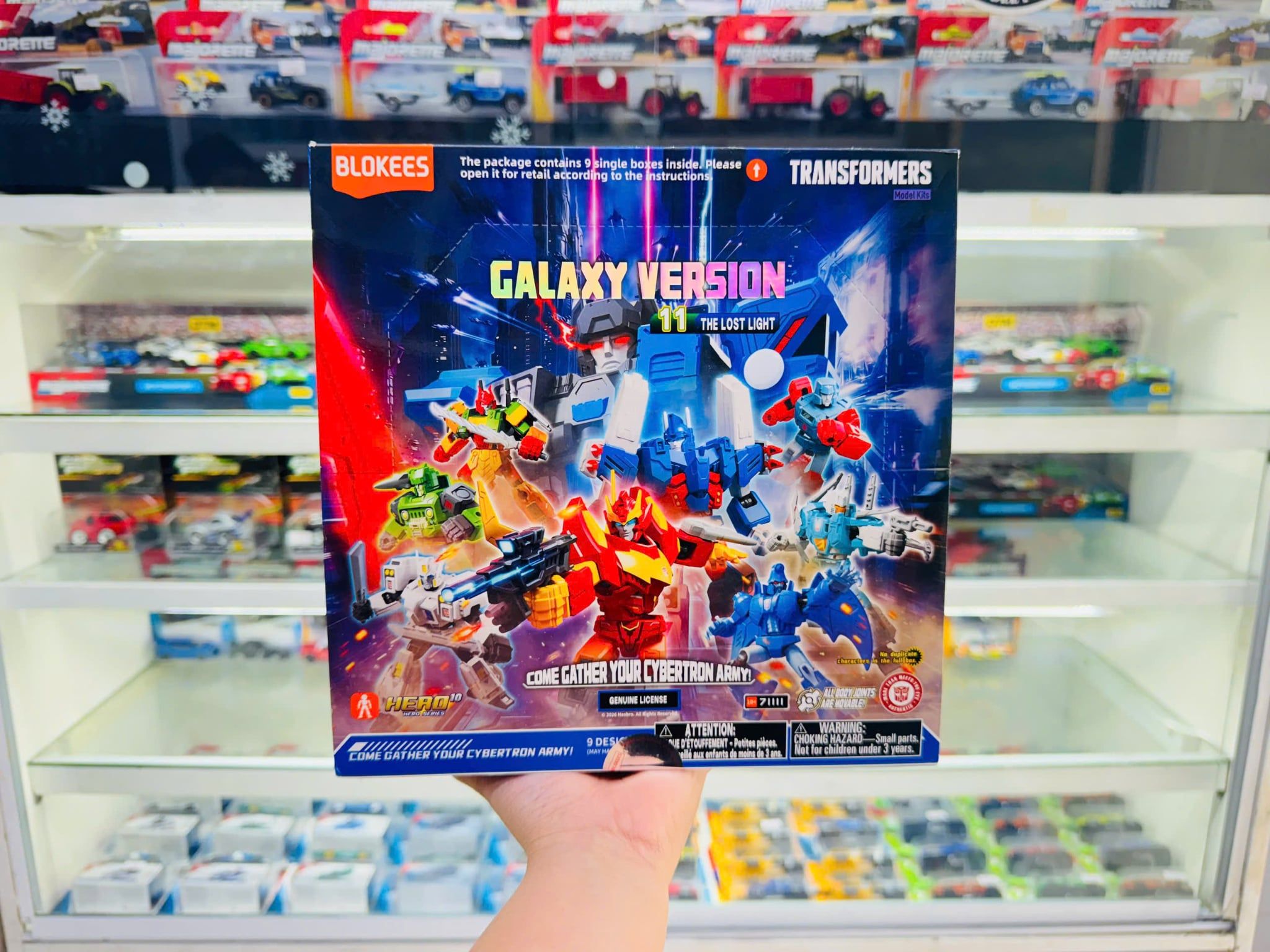  Blindbox Set 9 mô hình Blokees Transformers Galaxy Version GV11 The Lost Light ET69 71111-set 
