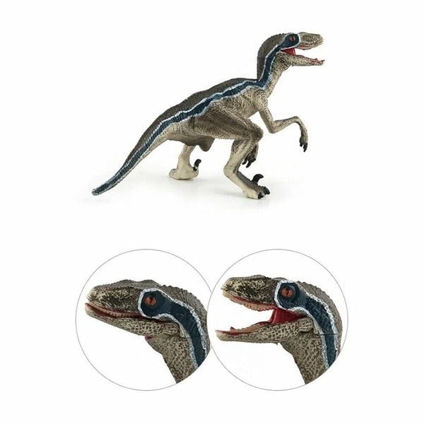  Mô hình khủng long Velociraptor Raptor series Jurassic World kích thước 16cm bằng nhựa 124-133 