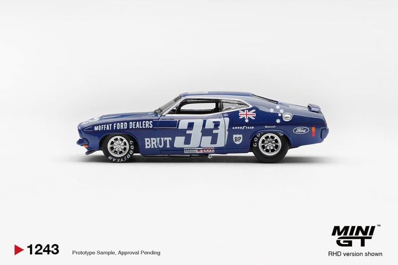  Mô hình xe Ford XB Falcon GT #25 1975 Bathurst 1000 / Australia Exclusive (NO CHASE CAR tỉ lệ 1:64 MiniGT MGT01244-R 