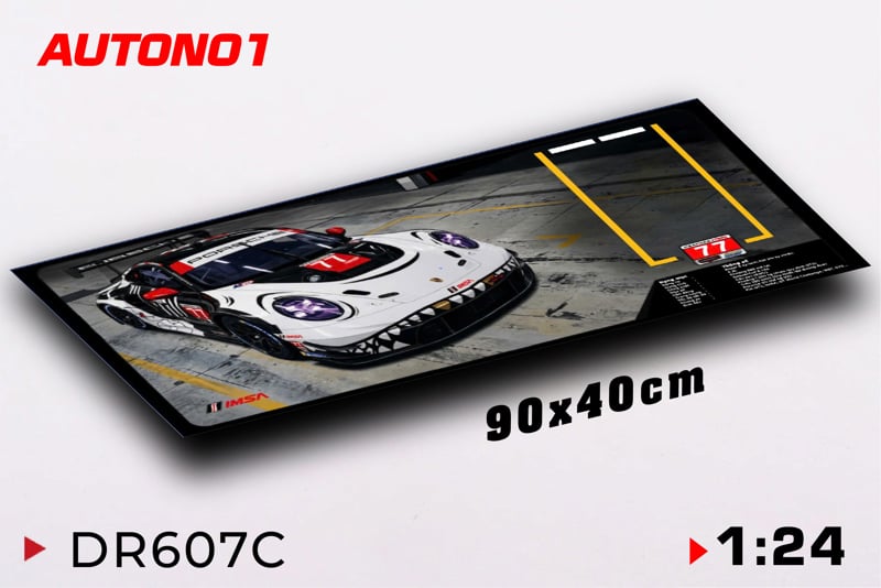  Diorama mặt đường bãi đậu xe in PP cán mờ chống nước bụi bẩn dành cho xe mô hình 1:24 có kích thước 90x40cm Autono1 DR607 