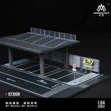  Hộp trưng bày mô phỏng bãi đỗ xe 2 tầng lắp ghép Steel Frame Structure Platform Parking tỉ lệ 1:64 MoreArt MO923008 