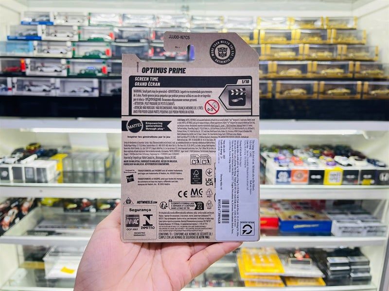  Mô hình xe tải Optimus prime Transformers Fantasy Hotwheels kim loại có bản quyền chính hãng tỉ lệ 1:64 C4982-FA 