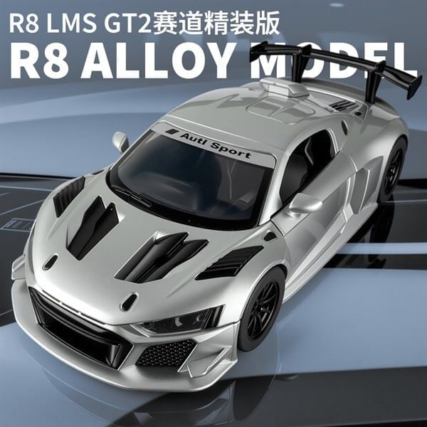  Mô hình xe Audi R8 LMS GT2 full open có đèn nhạc tỉ lệ 1:24 OK Model OK2153 