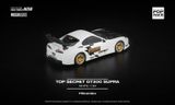  Mô hình xe Toyota TOP SECRET GT300 SUPRA WHITE tỉ lệ 1:64 Poprace PR640364 