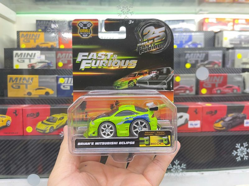  Đồ chơi xe mô hình JADA TOYS 1:43 Small Blocks - Mitsubishi Eclipse Brian's 24126F 