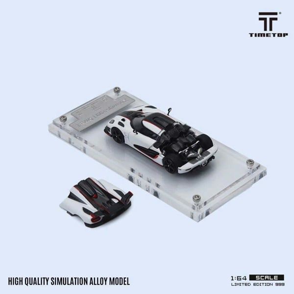 Mô hình xe ô tô Koenigsegg One:1 mở được nắp máy tỉ lệ 1:64 Timetop TT644811 