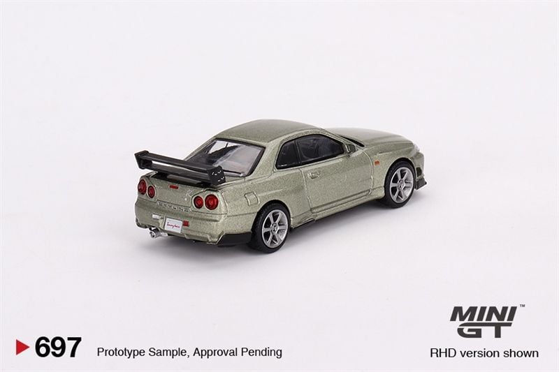  [Hàng loose] Mô hình xe ô tô Nissan Skyline GT-R (R34) Tommykaira R-z Millenium Jade tỉ lệ 1:64 MiniGT MGT00697 